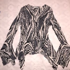 Animal print top Sz-L